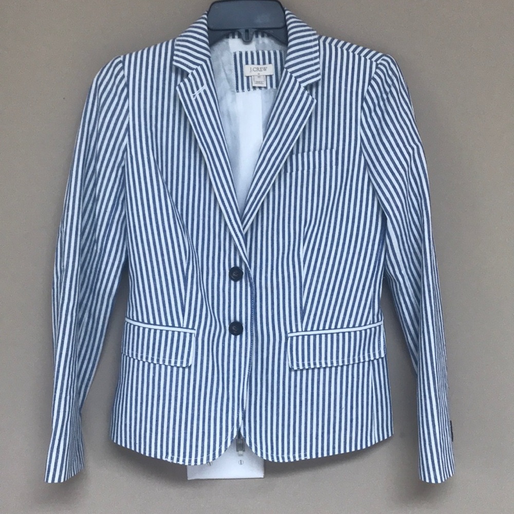 J. Crew striped blazer